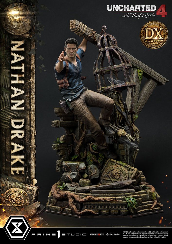 Uncharted 4: A Thief's End Masterline Statue 1/4 Nathan Drake Deluxe Bonus
