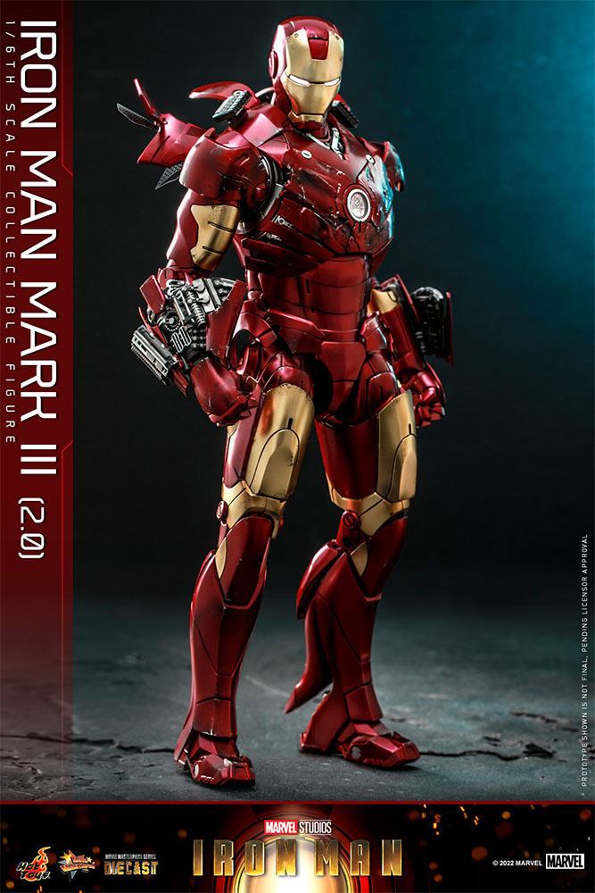 Iron Man Movie Masterpiece Diecast Action Figure 1/6 Iron Man Mark III(2.0)