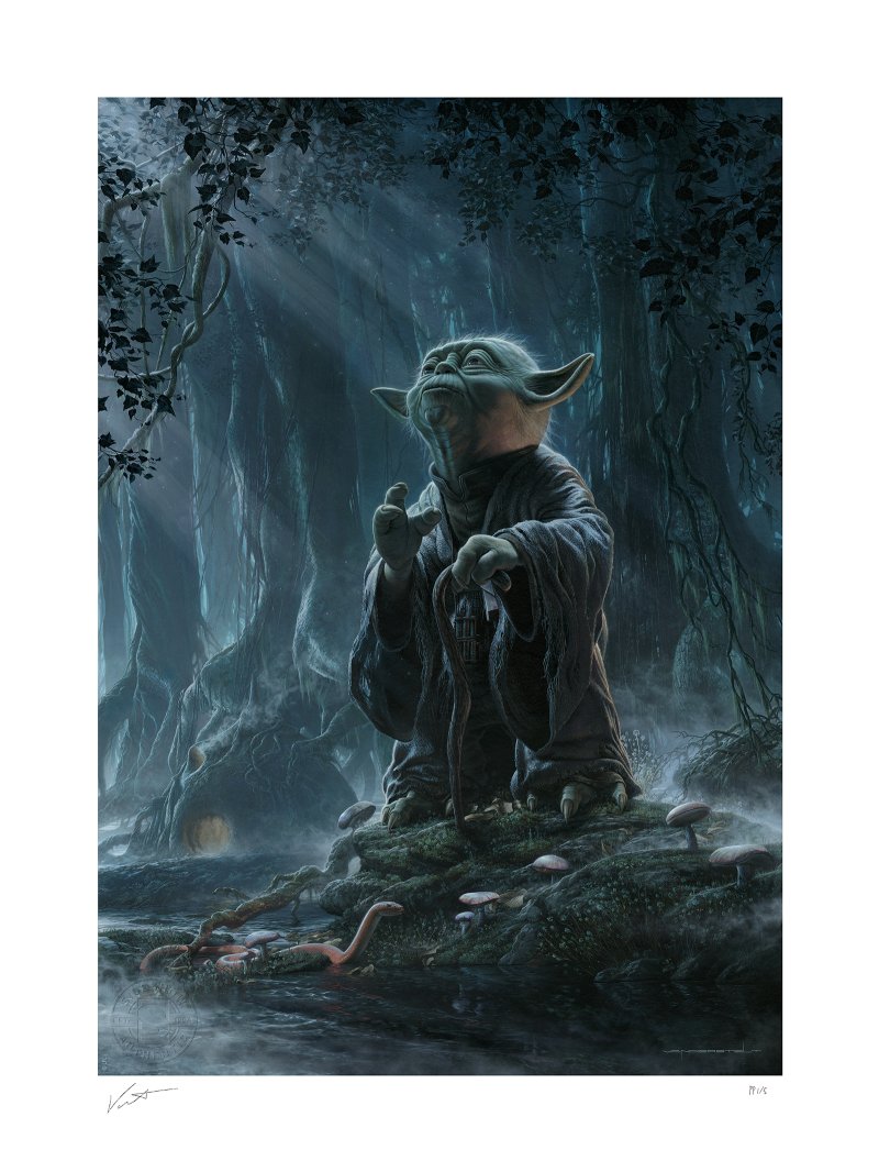 Star Wars Fine Art Print Yoda: Luminous Beings 46 x 61 cm