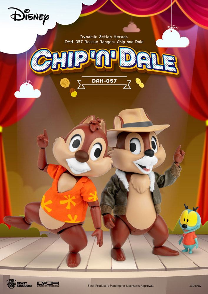 Chip 'n Dale: Rescue Rangers 8ction Heroes Action Figures 1/9 Chip & Dale 