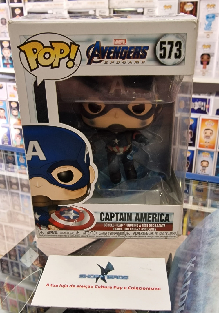Avengers: Endgame POP! Movies Vinyl Figure Captain America (Danificado)