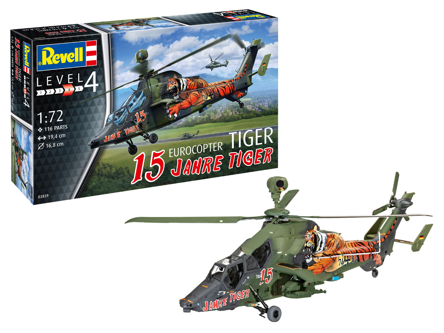 Revell Model Kit Eurocopter Tiger 15 Jahre Tiger Scale 1:72