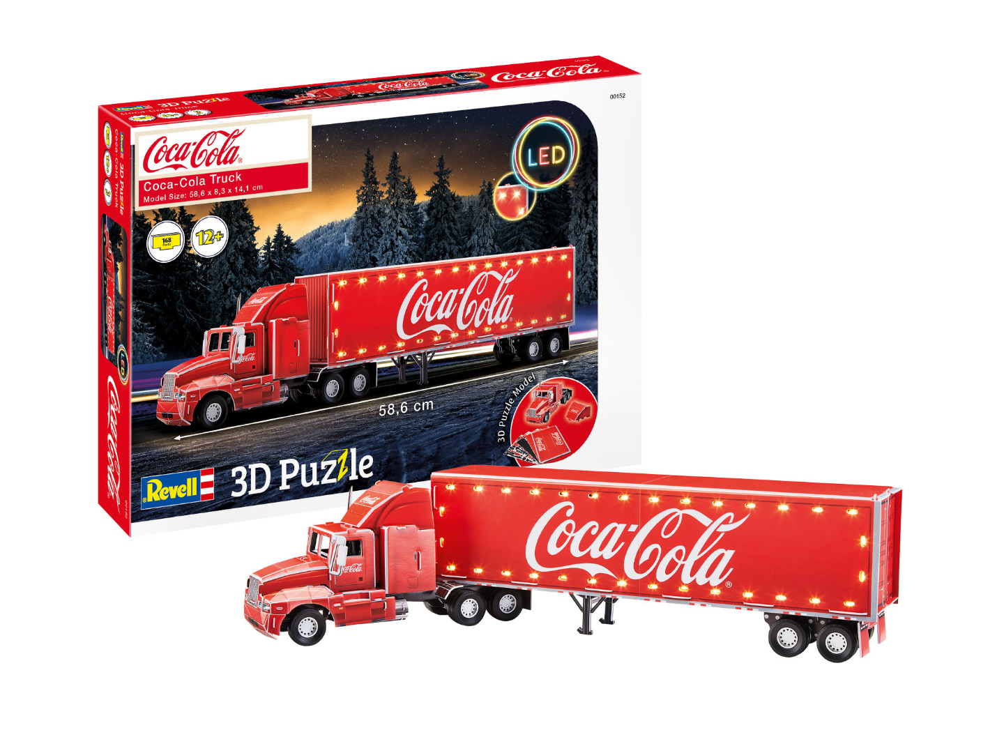 Revell 3D Puzzle Coca-Cola Truck LED Edition 