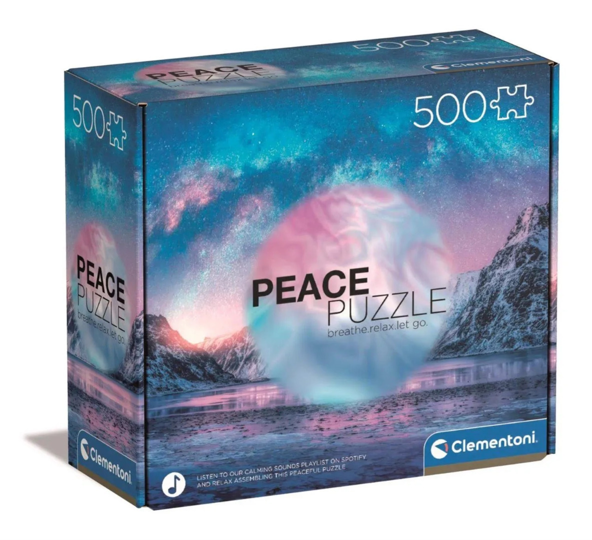 Clementoni Peace Puzzle 500 Peças - Light Blue