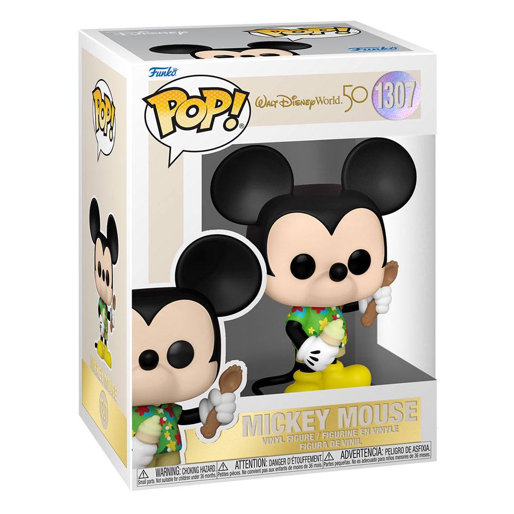 Walt Disney Word 50th Anniversary POP! Vinyl Aloha Mickey Mouse 9 cm