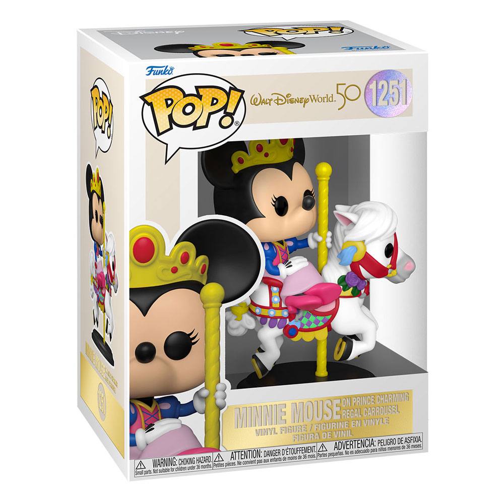 Walt Disney Word 50th Anniversary POP! Minnie Mouse on Carrousel 9 cm