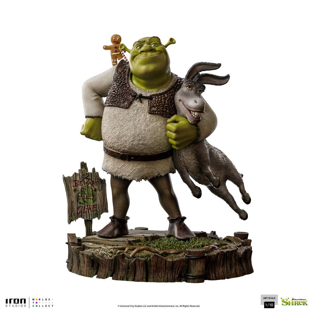 Shrek Deluxe Art Scale Statue 1/10 Shrek, Donkey and The Gingerbread Man