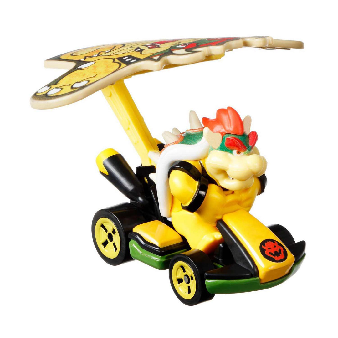 Hot Wheels Mario Kart Bowser Standard Kart with Bowser Kite