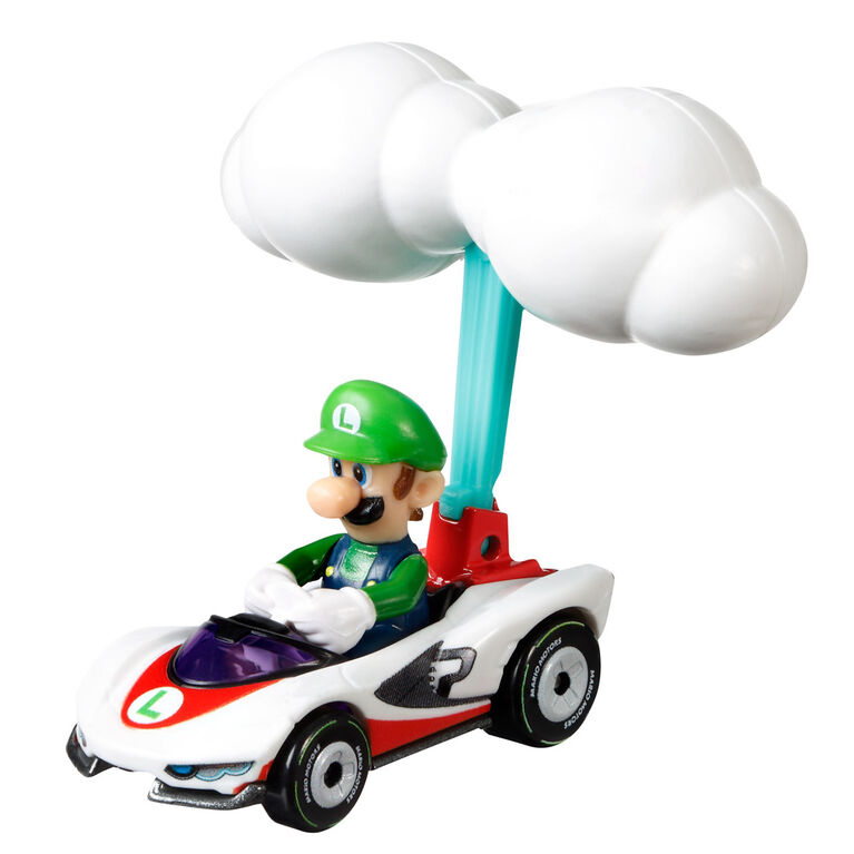 Hot Wheels - Mario Kart Luigi P-Wing + Cloud Glider