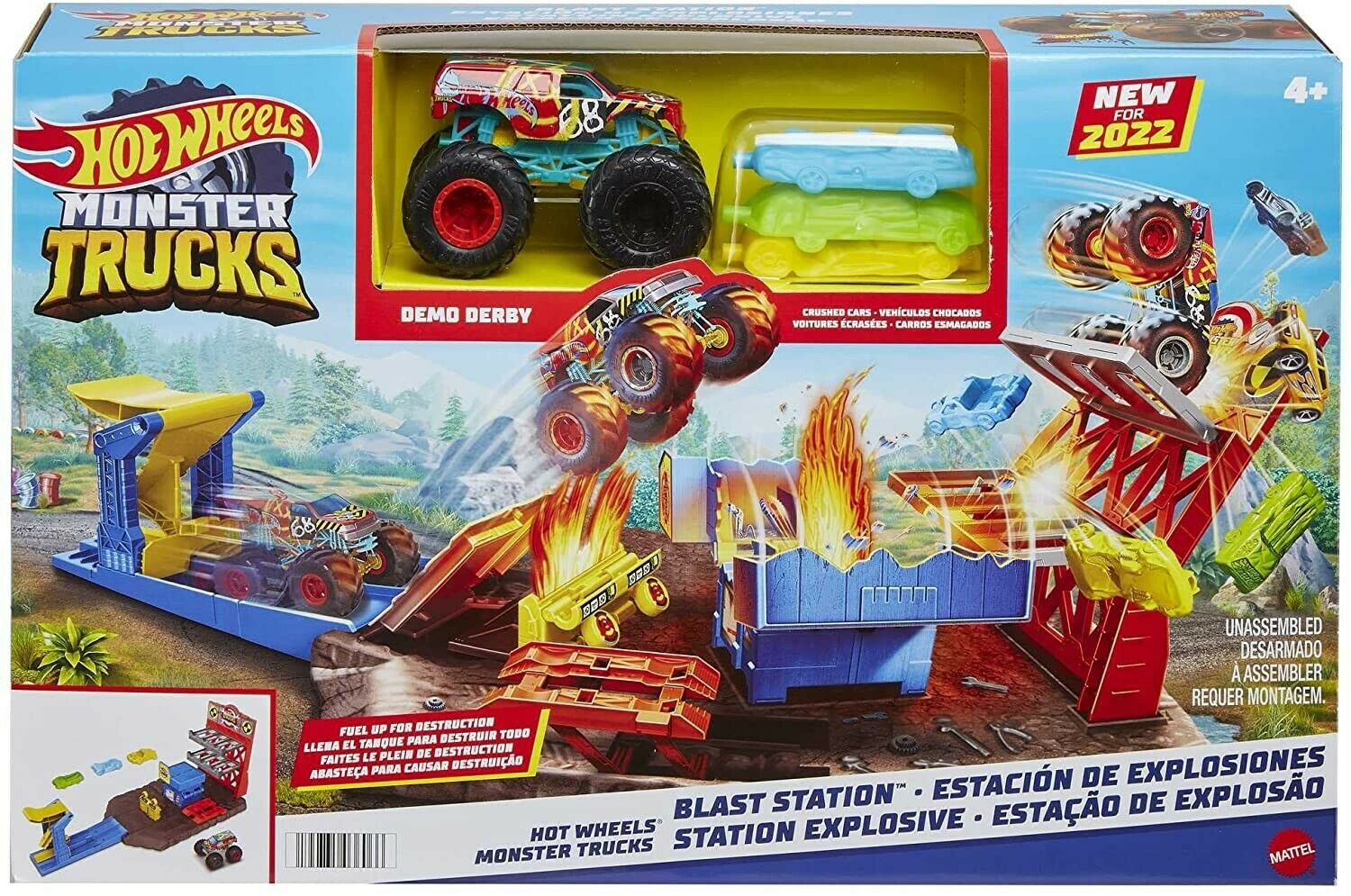 Hot Wheels Monster Truck Blast Station Playset