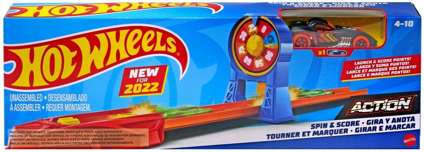 Hot Wheels Action Spin & Score Classic Stunt Track Set