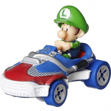 Hot Wheels Mario Kart Baby Luigi Diecast