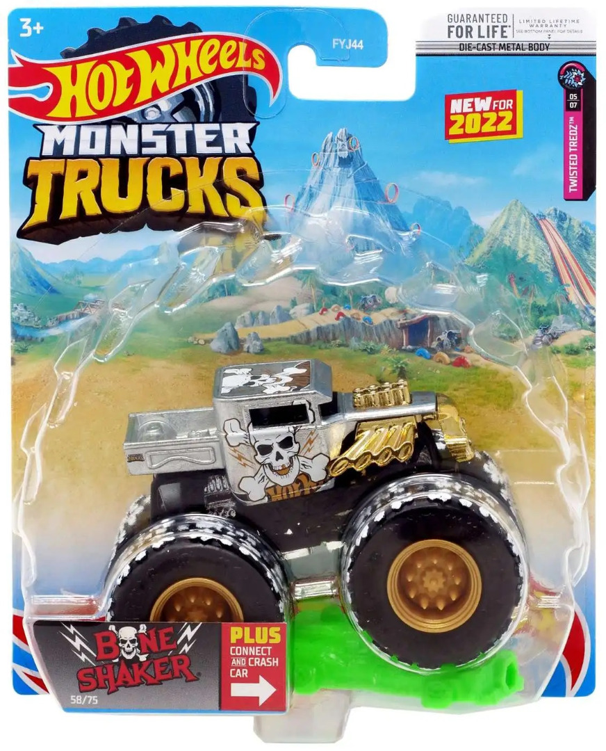 Hot Wheels Monster Trucks Diecast Bone Shaker