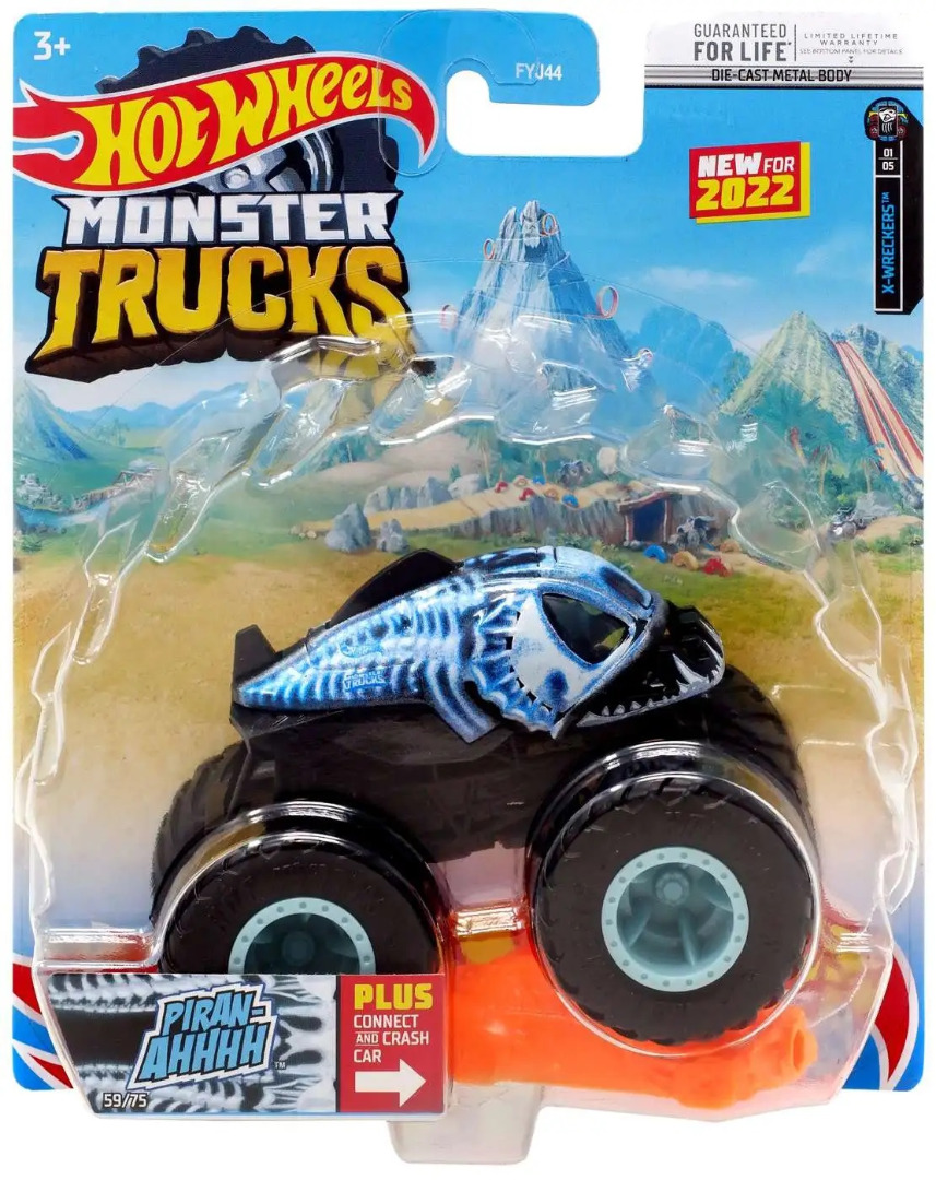 Hot Wheels Monster Trucks Diecast Piran-Ahhhh