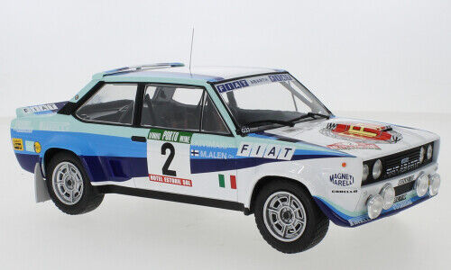 Ixo Models Fiat 131 Abarth #2 Rally Portugal 1980 M. Alen/I. Kivimaki 1:18
