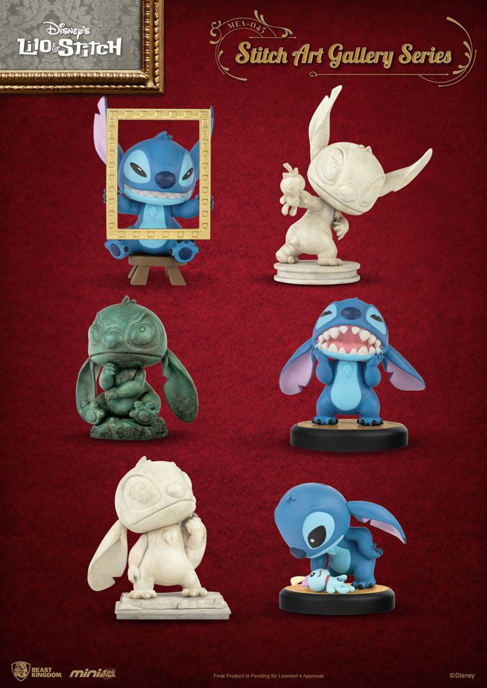 Lilo & Stitch Mini Egg Attack Pack 6-Figures 8 cm Stitch Art Gallery Ser