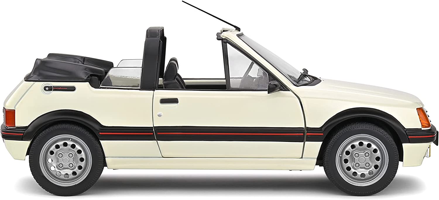 Solido Peugeot 205 CTI MK1 Convertible year 1989 white 1:18
