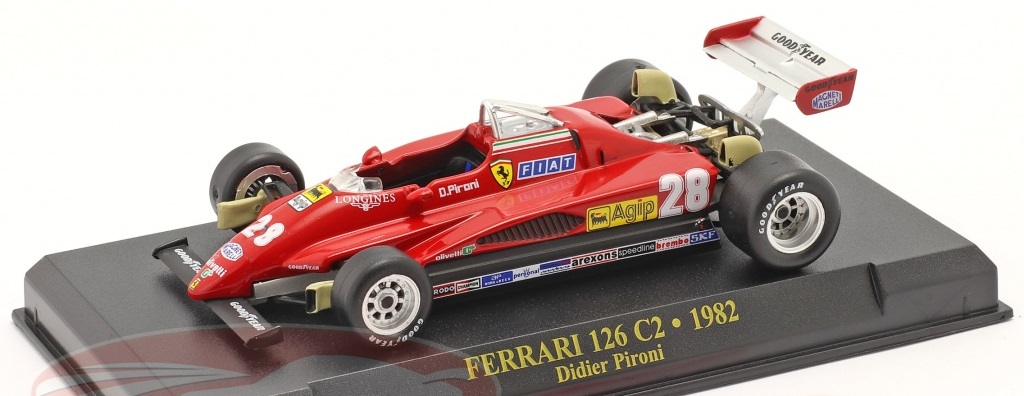 Altaya Didier Pironi Ferrari 126C2 #28 formula 1 1982 1:43