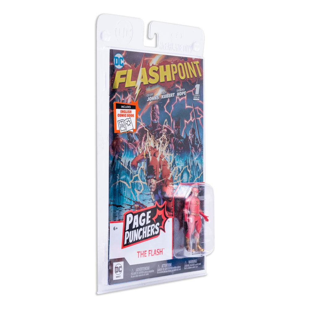 DC Direct Page Punchers Action Figure The Flash (Flashpoint) Metallic SDCC