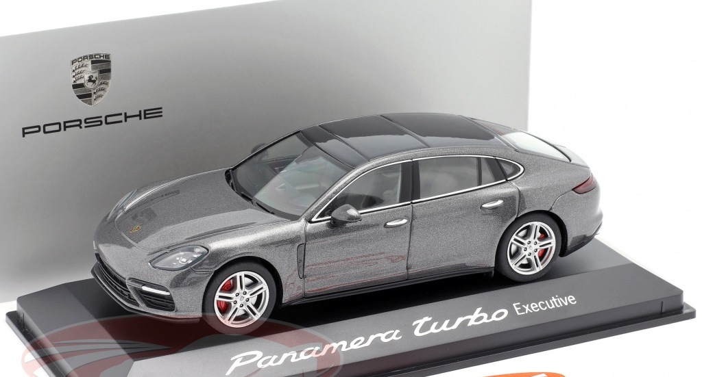 Herpa Porsche Panamera Turbo (2. Gen.) Executive agate gray metallic 1:43