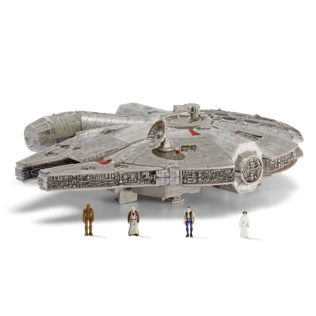Star Wars Micro Galaxy Squadron Vehicle with Figures Millennium Falcon 22cm