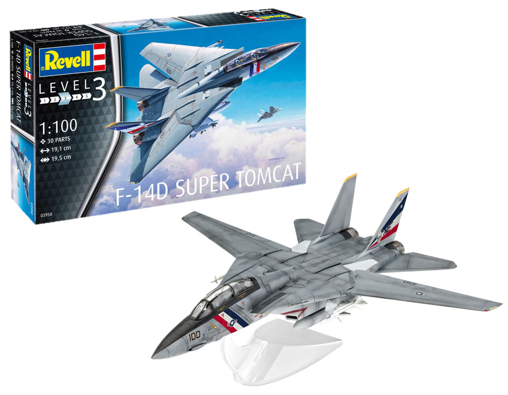Revell Model Kit F-14D Super Tomcat Scale 1:100