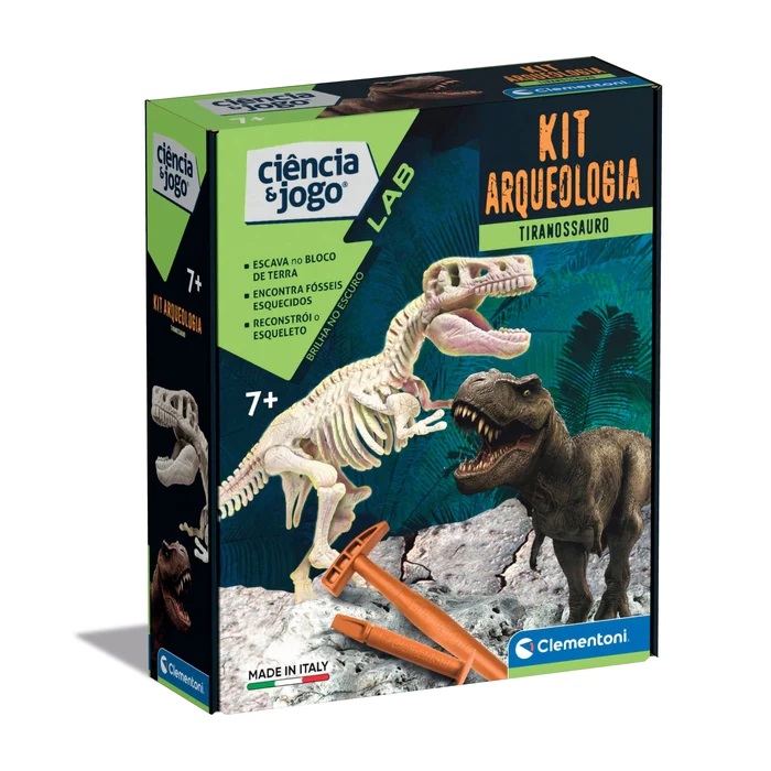 Clementoni Ciência & Jogo - Kit Arqueologia Tiranossauro Rex