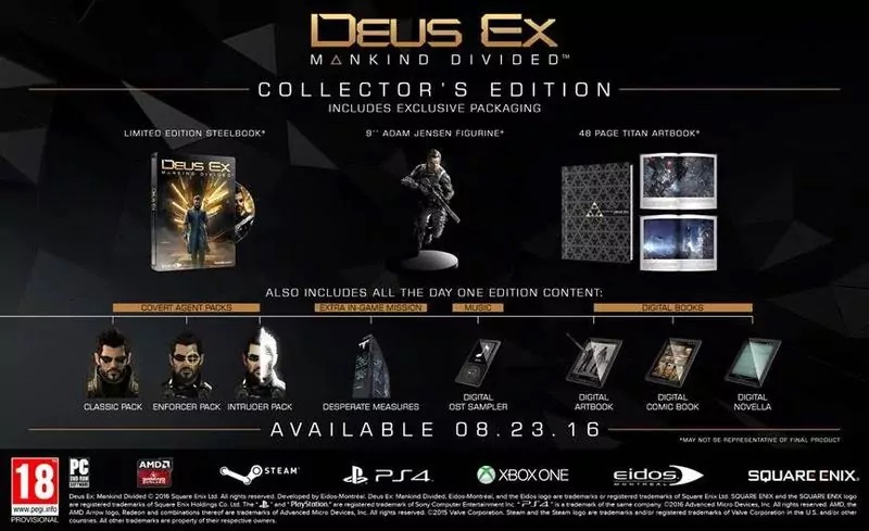 Deus Ex: Mankind Divided Collector's Edition Xbox One (Novo)