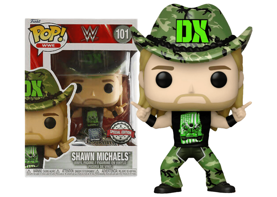 Funko POP! WWE: Shawn Michaels Degeneration X w/Pin (Exclusive) 9 cm