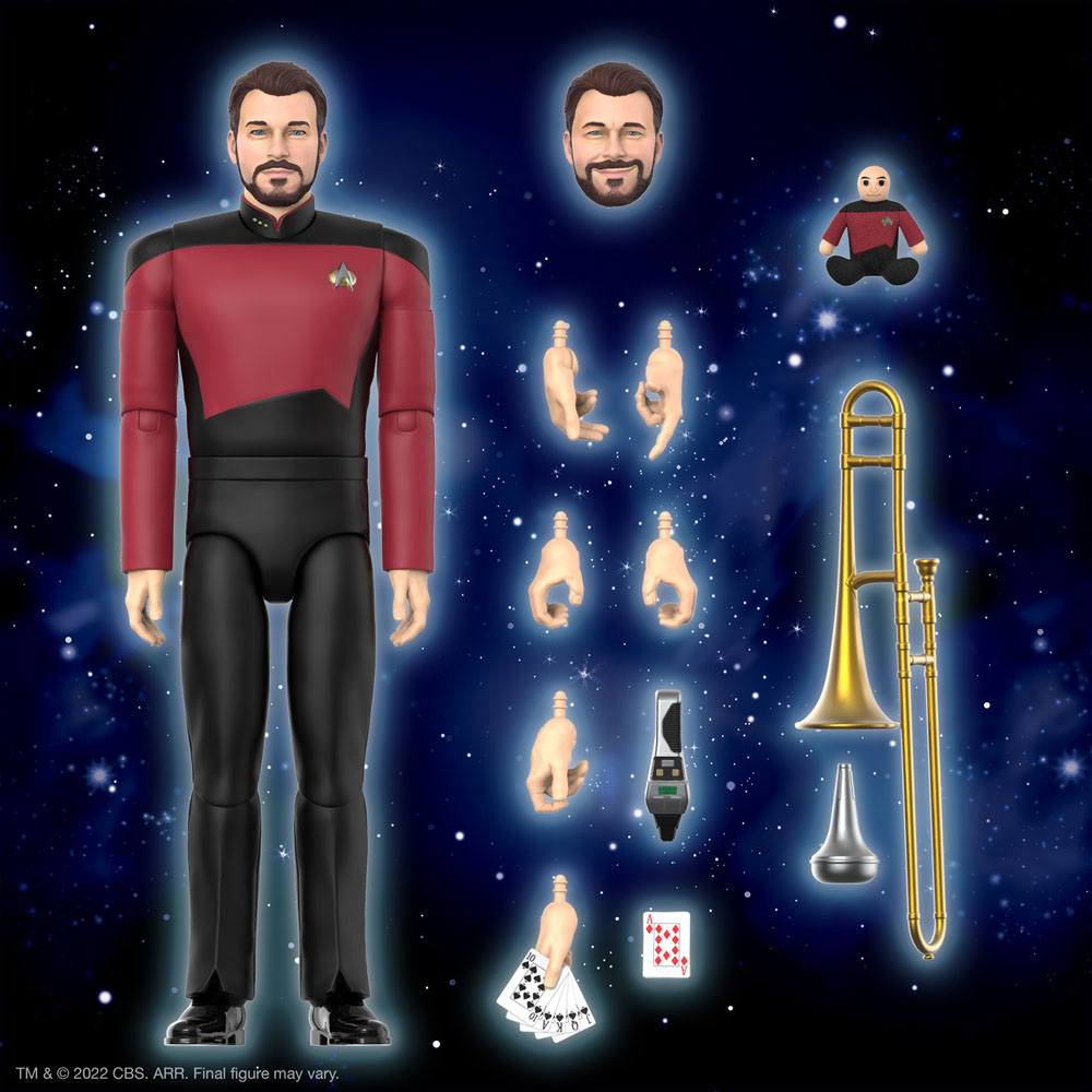 Star Trek: The Next Generation Ultimates Action Figure Commander Riker 18 c