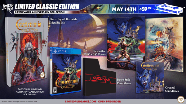Limited Run#405 Castlevania Anniversary Collection Classic Edition PS4 Novo