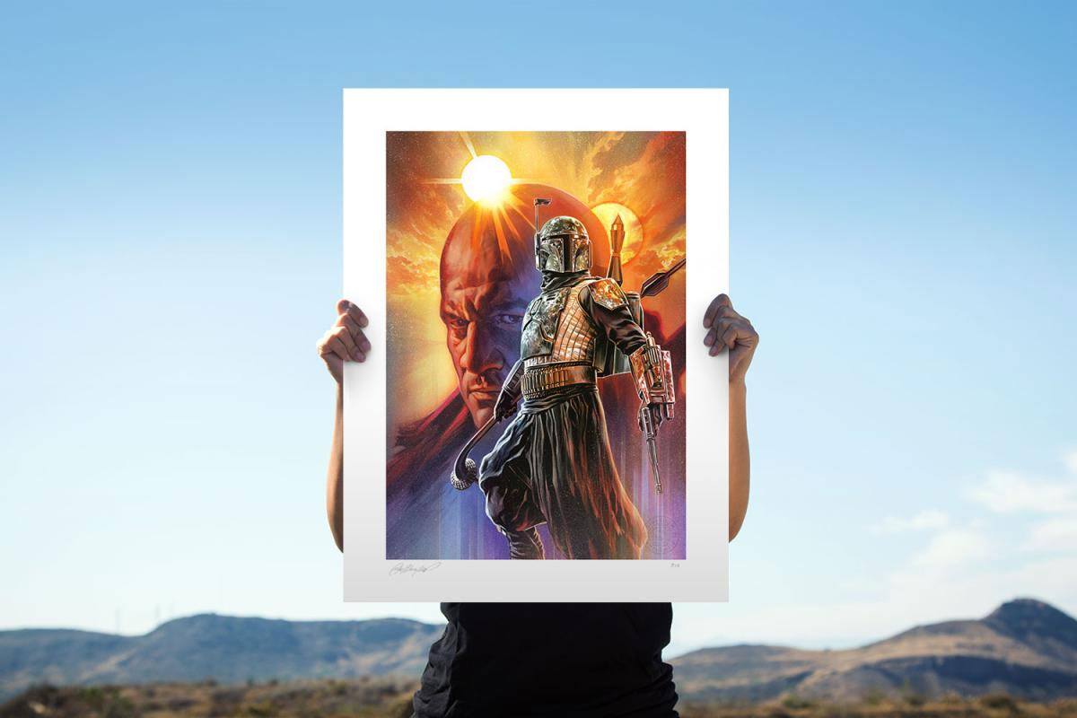 Star Wars: The Mandalorian Art Print Boba Fett: The Gunslinger 46 x 61 cm -