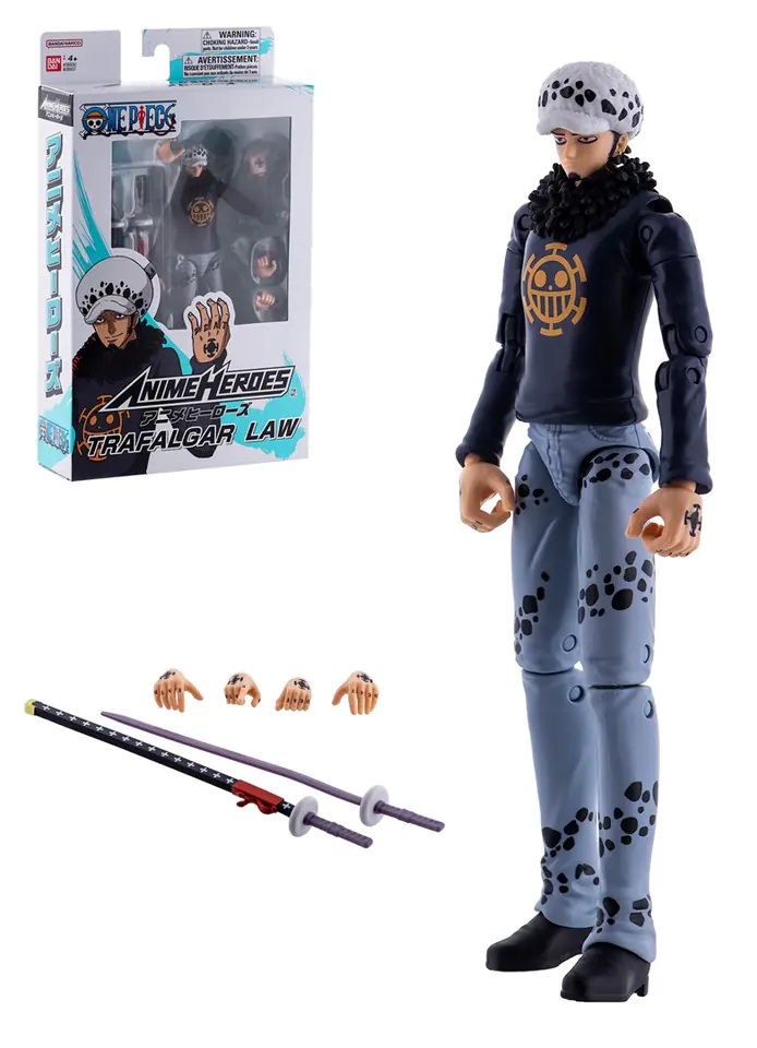 Bandai Anime Heroes One Piece – Action Figure Monkey D. Rufy 17 Cm – Articolata E Collezionabile – 36931