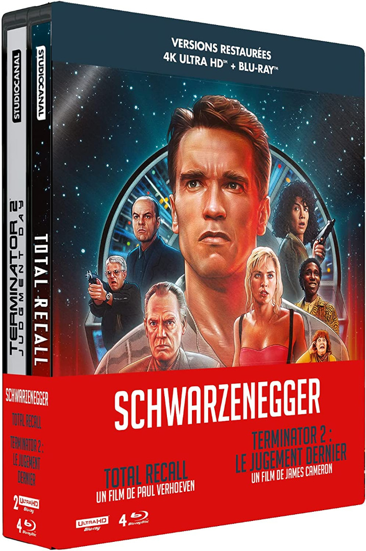 Total Recall + Terminator 2 4K Ultra HD + Blu-Ray Steelbook Limited Edition
