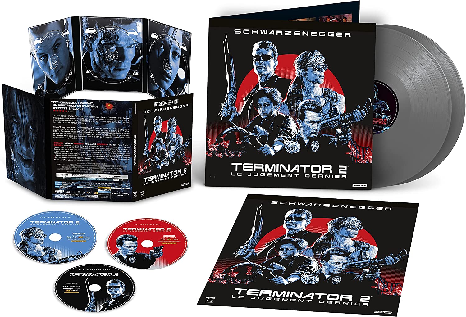 Terminator 2 4K Ultra HD + Blu-ray 3D + Blu-ray + Vinyl Soundrack Col. Edit