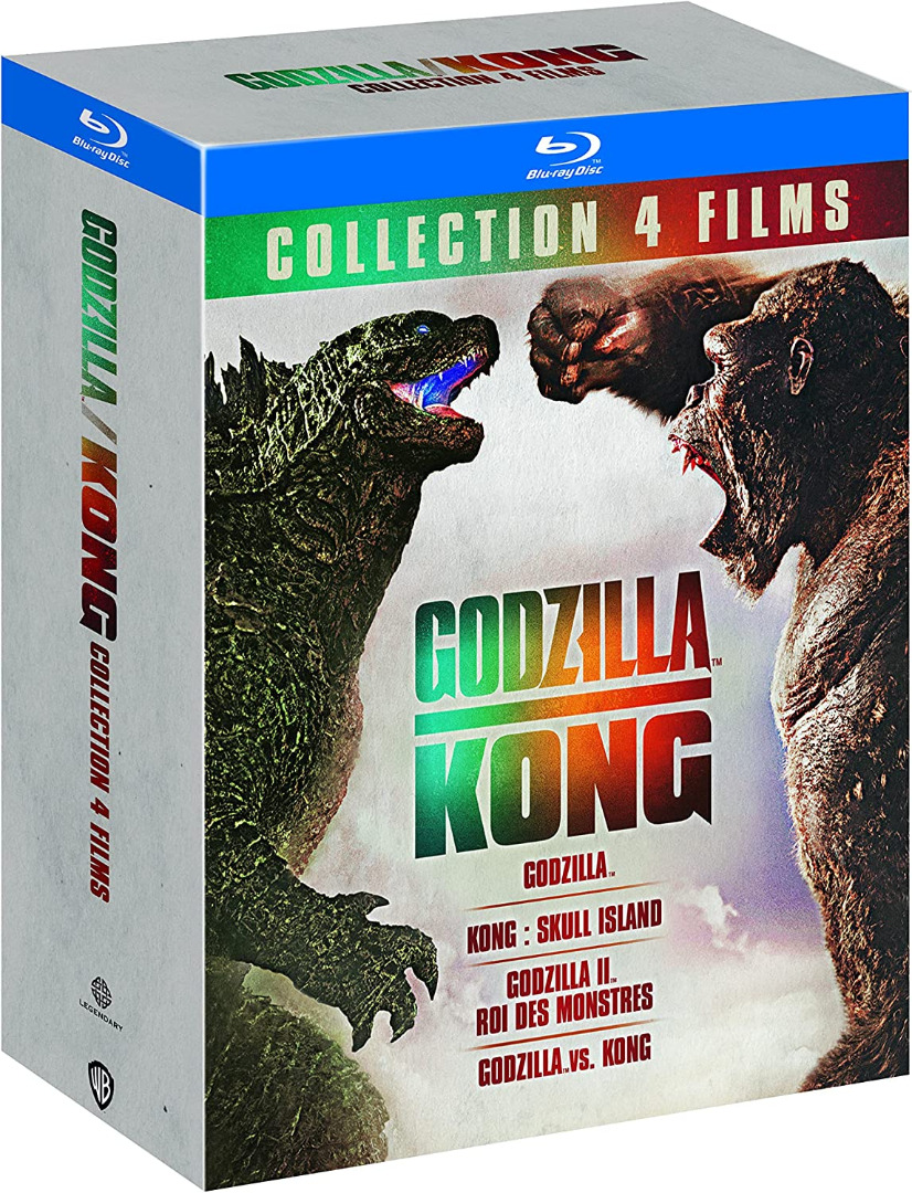 Godzilla Kong Pack (Godzilla/Kong/Godzilla 2/Godzilla vs Kong) Blu-Ray Novo