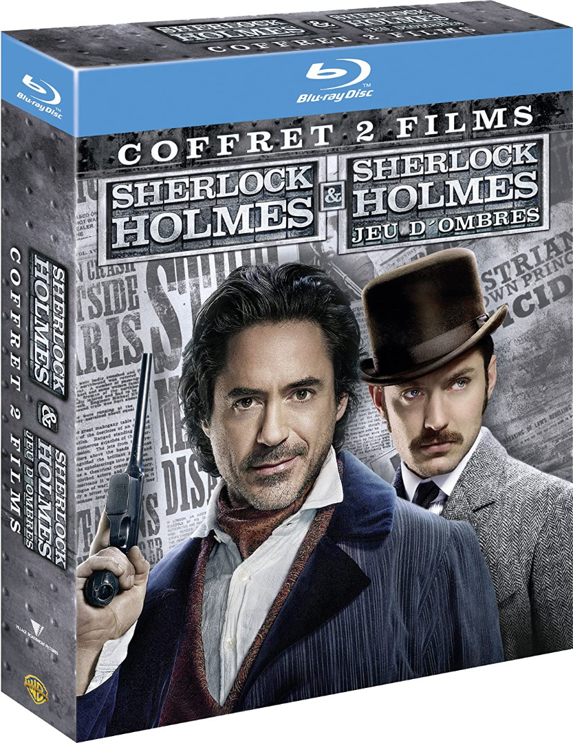 Pack Sherlock Holmes + Sherlock Holmes A Game of Shadows Blu-Ray (Novo)