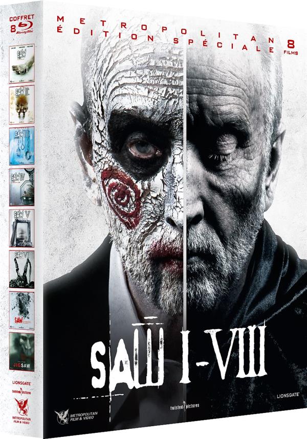 Saw I-VIII Metropolitan Special Edition Blu-Ray - 8 Filmes (Novo)