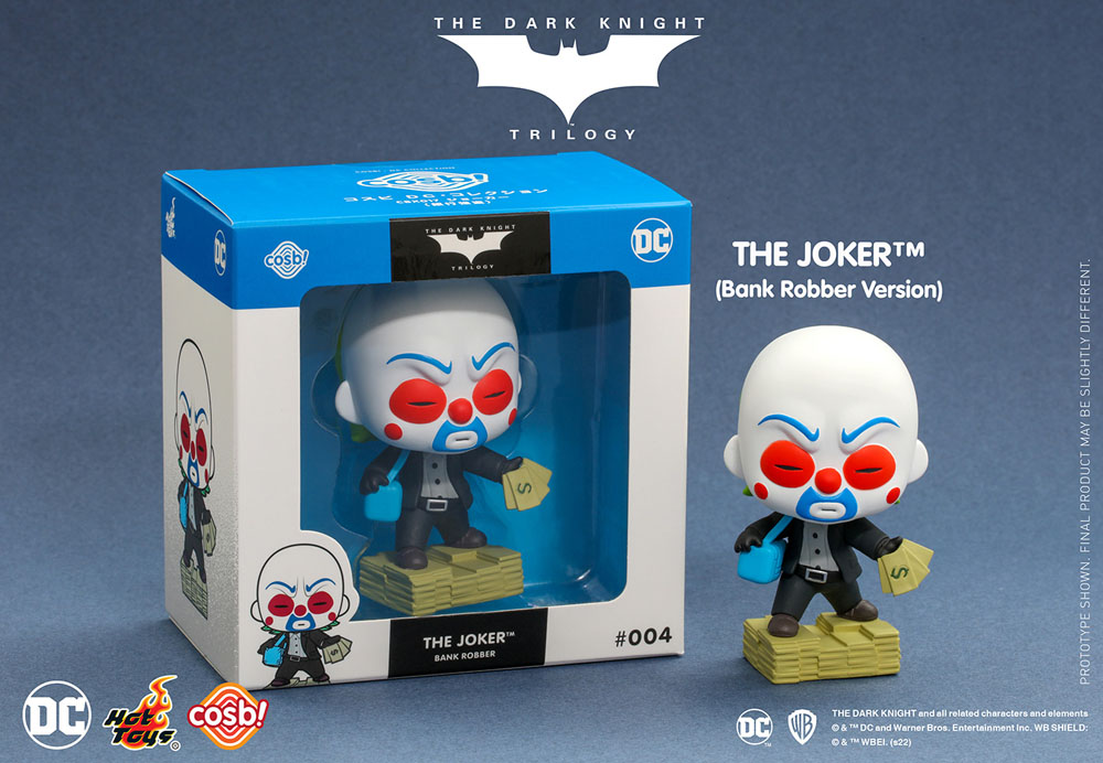 The Dark Knight Trilogy Cosbi Mini Figure The Joker (Bank Robber) 8 cm