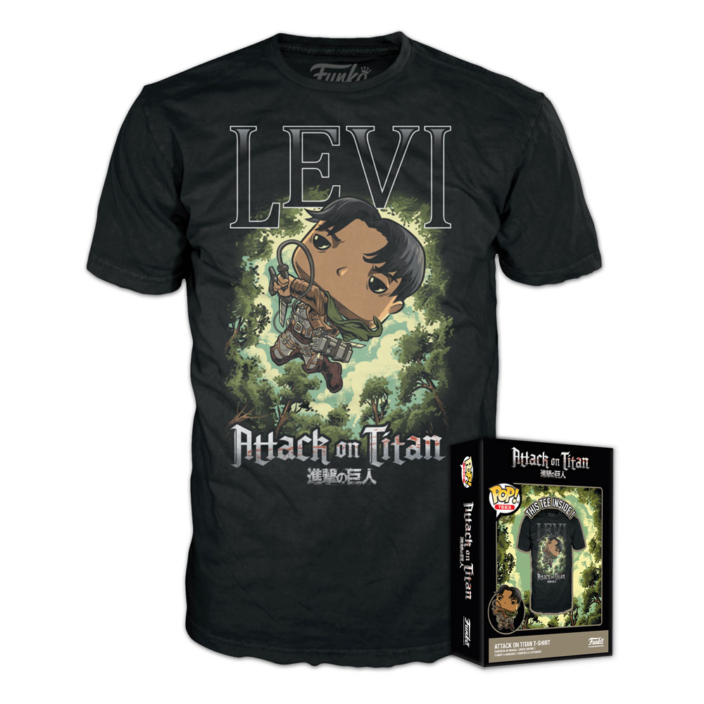 Attack on Titan Boxed Tee T-Shirt Levi Ackerman