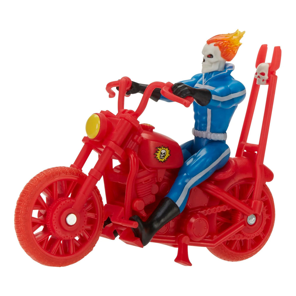 Marvel Legends Retro Collection Action Figure with Vehicle Ghost Rider 10cm
