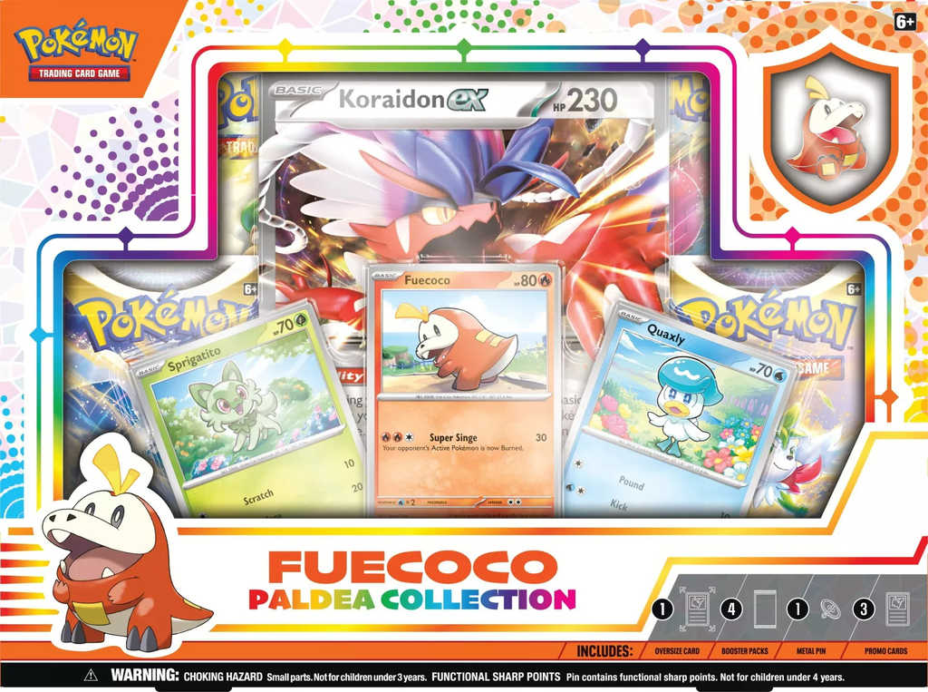 Pokémon - Paldea Collection - Sprigatito / Fuecoco / Quaxly - Koraidon box
