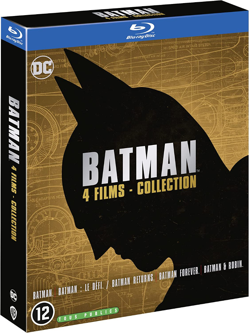 Batman Collection - 4 Films Blu-Ray (Novo)