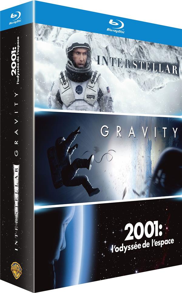 Pack Interstellar/Gravity/2001: Odisseia no Espaço - Blu-Ray (Novo)