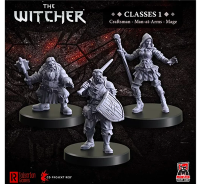 MFC - The Witcher Miniatures - Classes 1 - Mage, Craftsman, Man-at-Arms