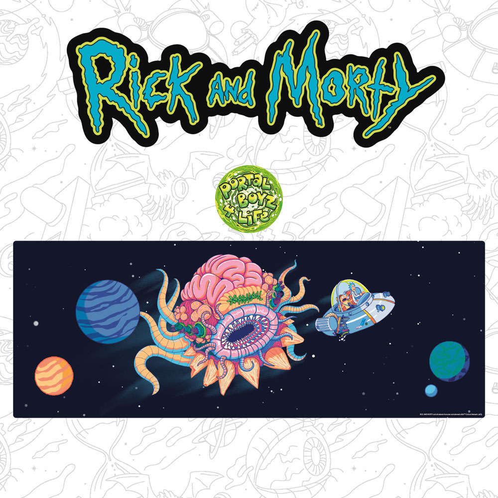 Rick & Morty Desk Pad & Coaster Set Cosmos