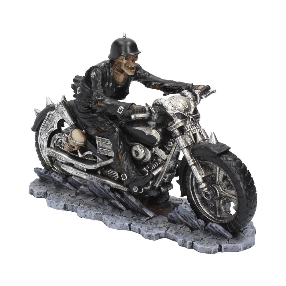 Hell on the Highway Skeleton Motorbike Ornament 20 cm