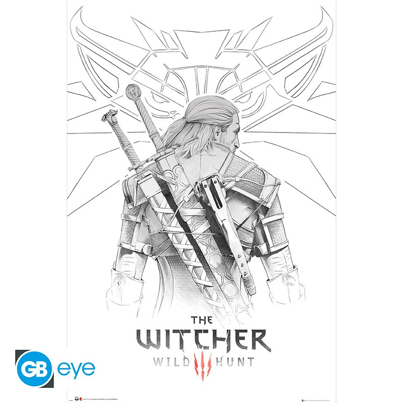 THE WITCHER - Poster Geralt Sketch (91.5x61)