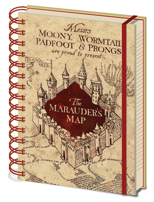 Harry Potter The Marauders Map A5 Wiro Notebook