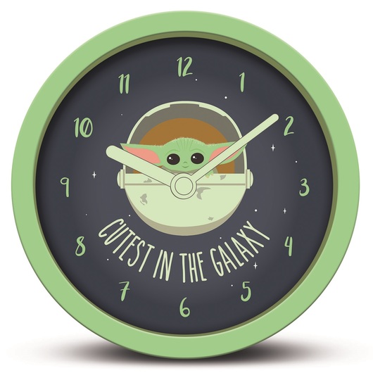 Star Wars: The Mandalorian Cutest in the Galaxy Desktop Clock with Alarm